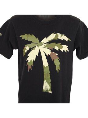 BLVD Supply T Shirt Mens Size Medium Black Camouflage Palm Tree Soulja Boy Camo